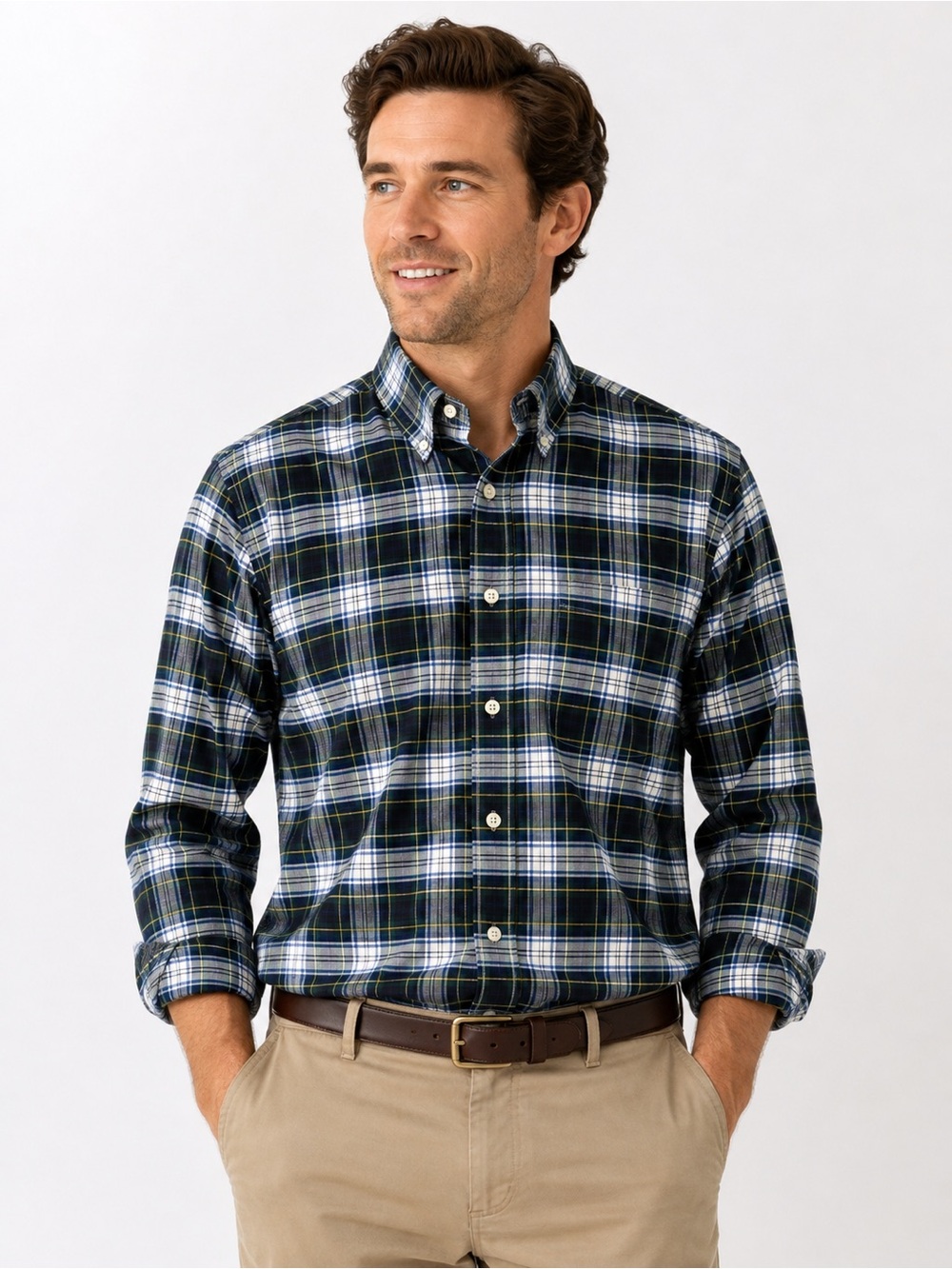 Ralph Lauren Men’s LT Large Tall Classic Fit Plaid Button Down Shirt